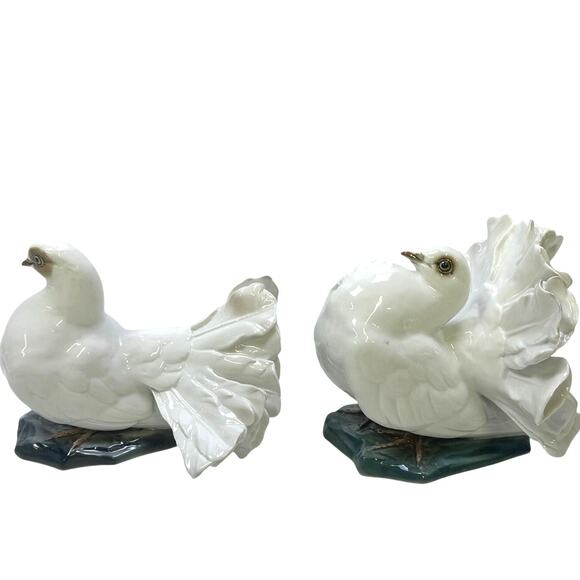 Rosenthal Porcelain 'Courting Doves' by Fritz Heidenrich Germany Mid Century - Picture 2 of 13